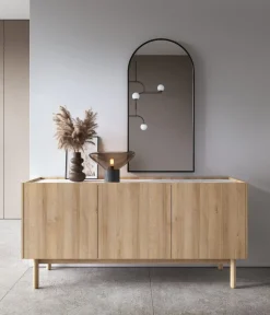 Komoda trzydrzwiowa niska Boho