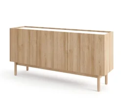 Komoda trzydrzwiowa niska Boho