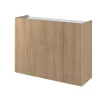 Komoda z półkami podświetlana LED dąb scandi Lenart Easy EA-02 4D