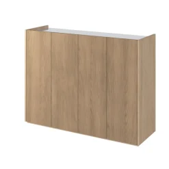 Komoda z półkami podświetlana LED dąb scandi Lenart Easy EA-02 4D