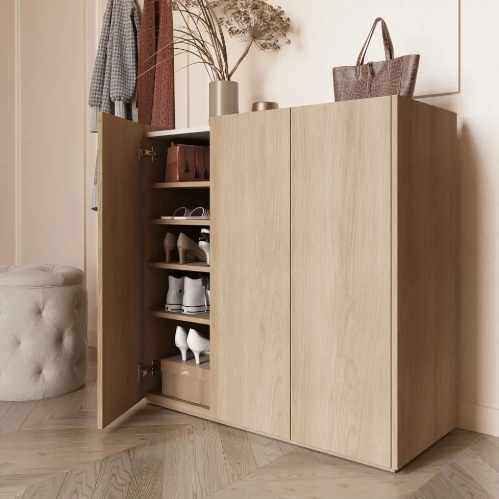Komoda z podświetleniem LED i półkami Lenart Easy EA-03 3D