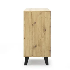 Komoda z szufladami i szafką, dąb artisan BORG