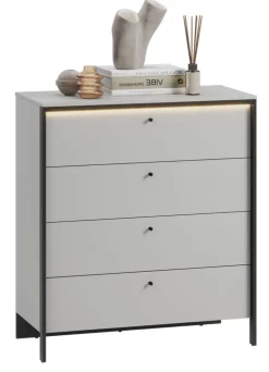 Komoda z szufladami szara Lenart Gris GS-03