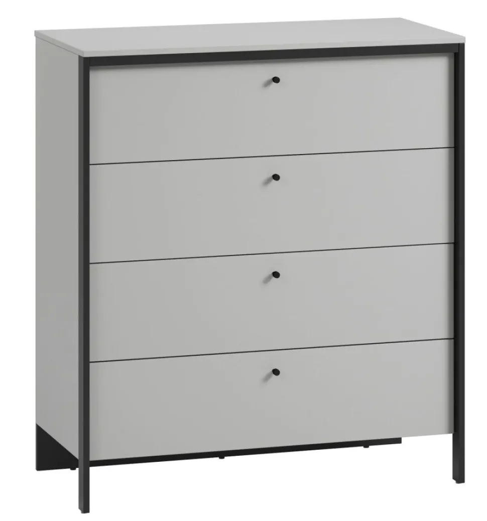 Komoda z szufladami szara Lenart Gris GS-03