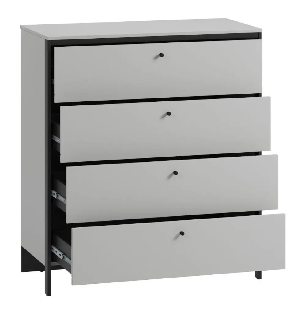 Komoda z szufladami szara Lenart Gris GS-03
