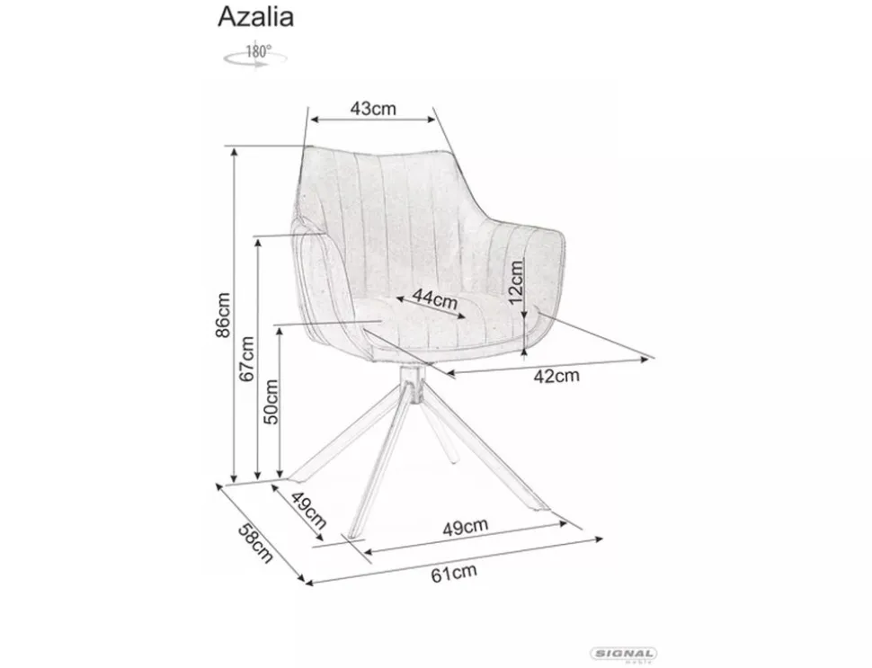 Krzesło Azalia Velvet