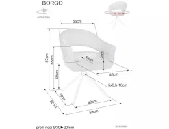 Krzesło Borgo Raven