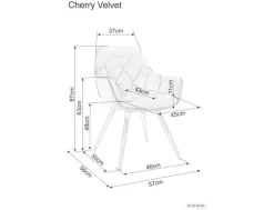 Krzesło Cherry Velvet