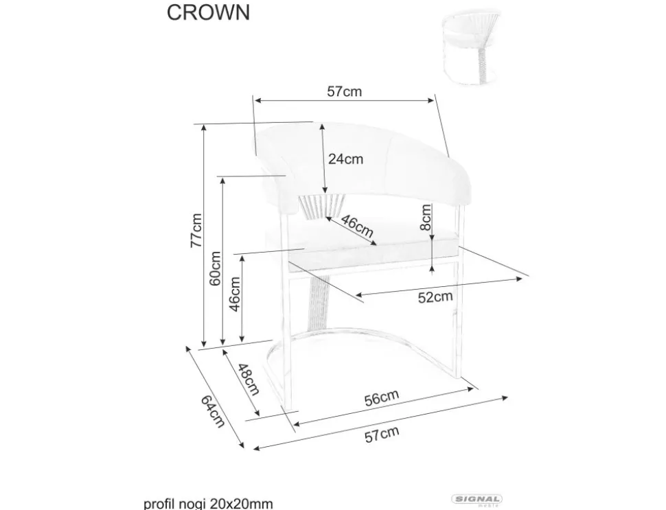 Krzesło Crown Velvet