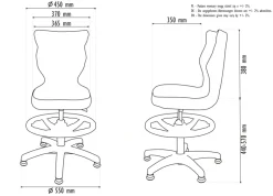 Krzesło dziecięce Petit biały Velvet 17 rozmiar 4 WK+P