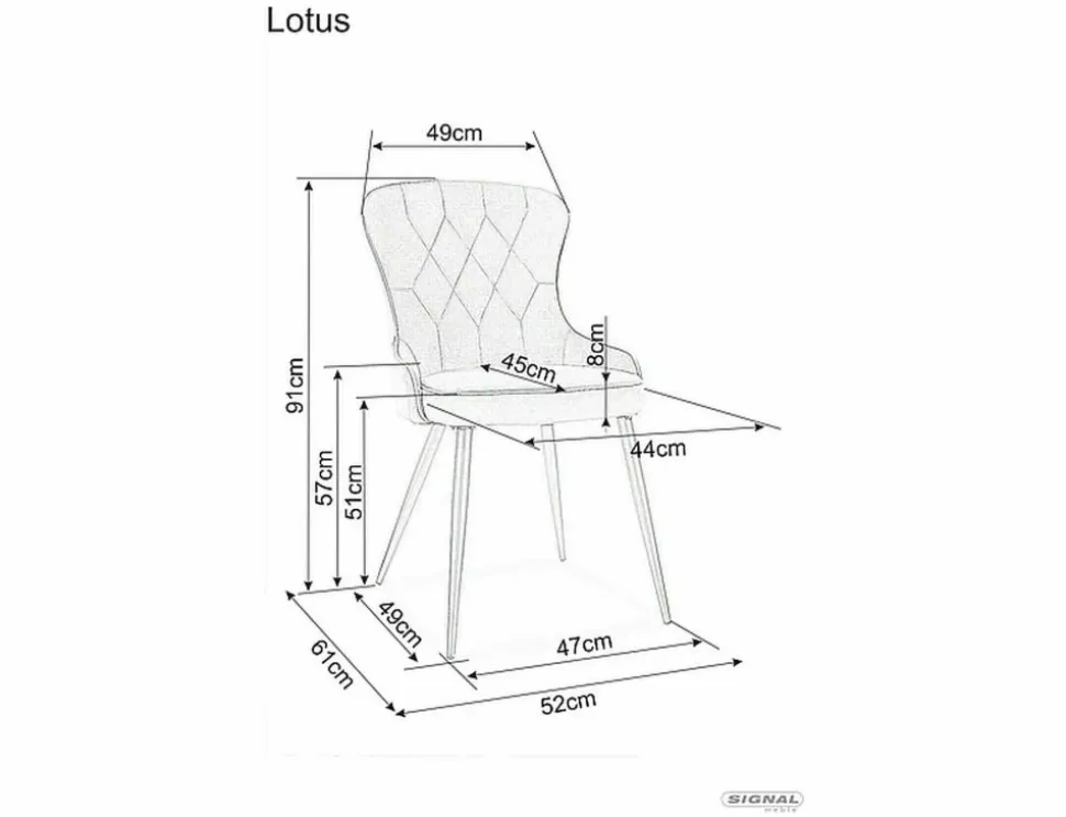 Krzesło Lotus Velvet
