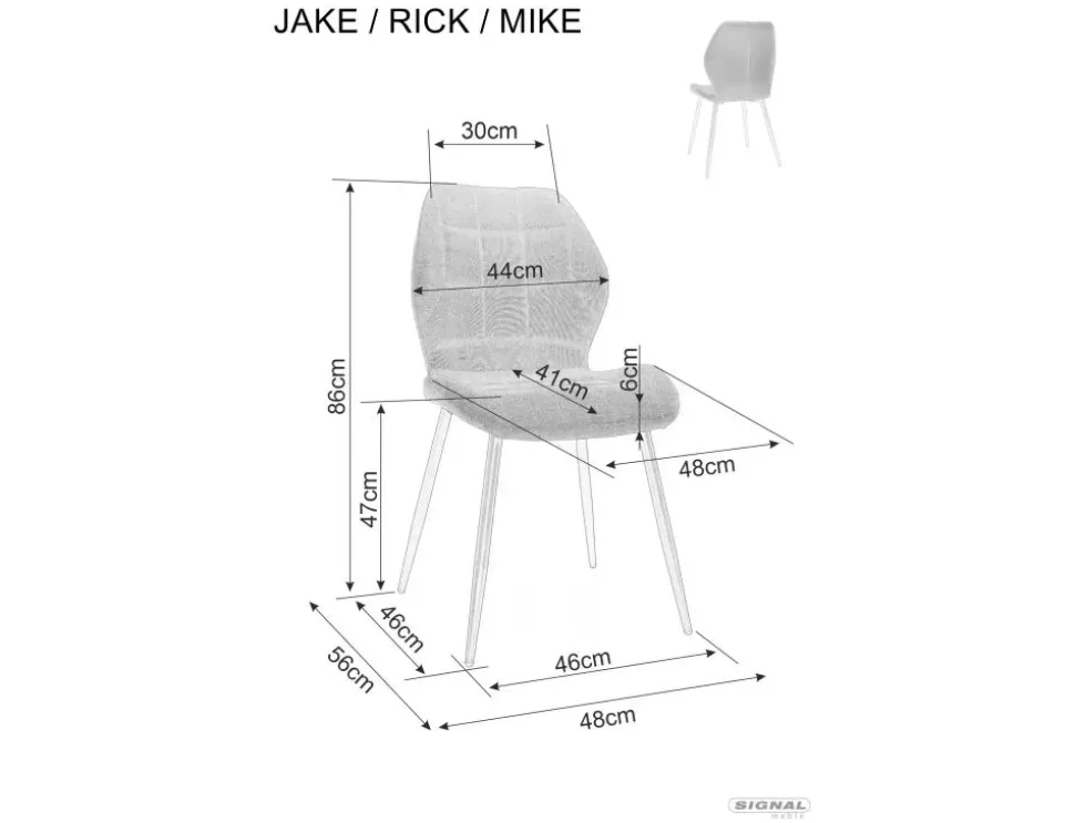 Krzesło Mike Velvet