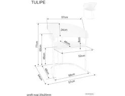 Krzesło Tulipe Velvet