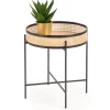 LANIPA ława czarny / rattan naturalny (1p=1szt)1 sztuka
