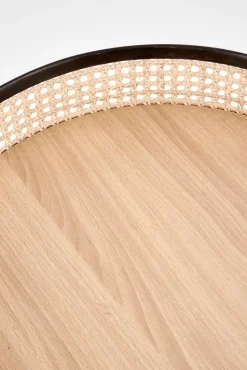 LANIPA ława czarny / rattan naturalny (1p=1szt)1 sztuka