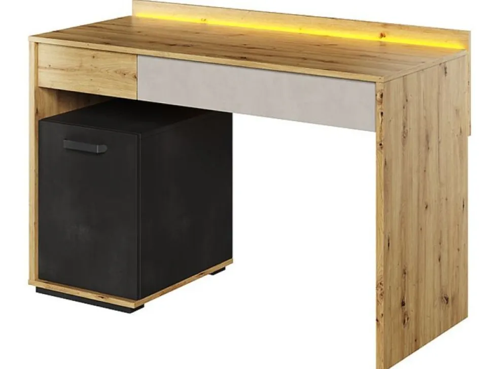 Lenart biurko Qubic QB-08 w stylu nowoczesnym