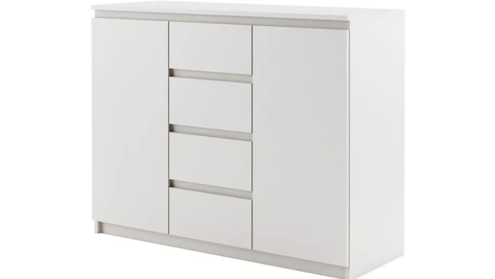 Lenart komoda Idea ID-04 biała w stylu nowoczesnym
