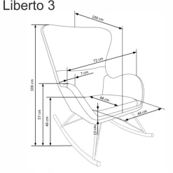 LIBERTO 3 fotel wypoczynkowy biały (1p=1szt)1 sztuka