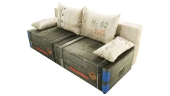 Libro sofa Play Full Military 3FBA, wojskowy styl