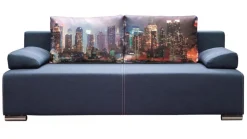 Libro sofa Play Lux Manhattan 3FBA, wzorzyste poduszki