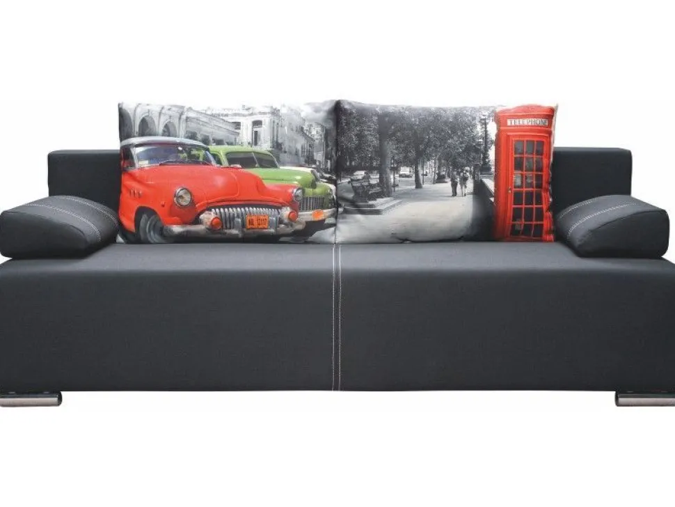 Libro sofa Play Lux Street 3FBA, nadruk na poduchach