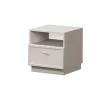 LORINI SZAFKA NOCNA 45 1SZ - cashmere / T-bar złoty / cokół