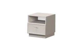 LORINI SZAFKA NOCNA 45 1SZ - cashmere / T-bar złoty / cokół