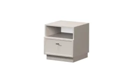 LORINI SZAFKA NOCNA 45 1SZ - cashmere / T-bar czarny / cokół