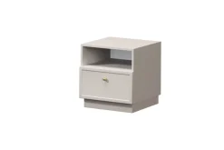 LORINI SZAFKA NOCNA 45 1SZ - cashmere / gałka złota / cokół