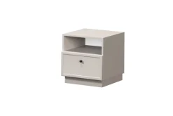 LORINI SZAFKA NOCNA 45 1SZ - cashmere / gałka czarna / cokół