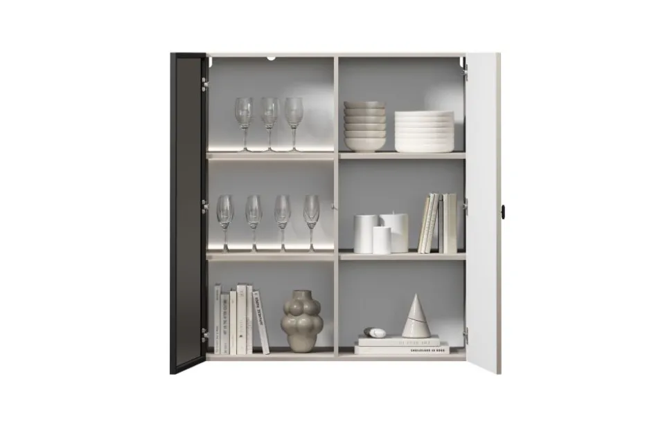 LORINI WITRYNA 100 2D - cashmere / T-bar czarny / wisząca