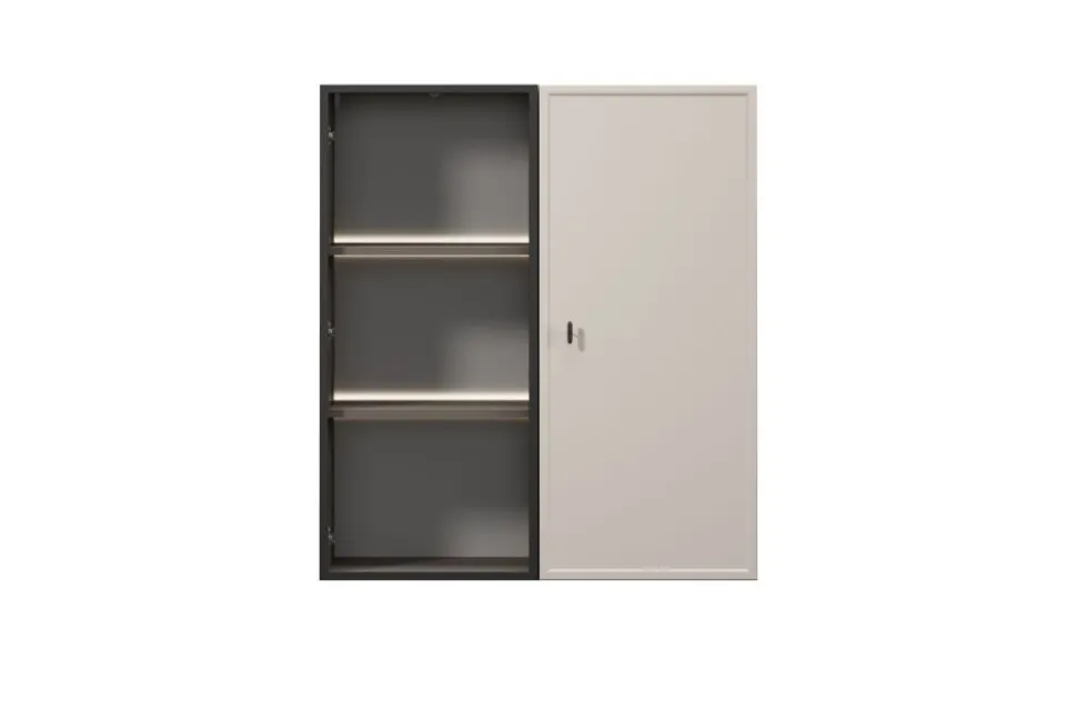 LORINI WITRYNA 100 2D - cashmere / T-bar czarny / wisząca