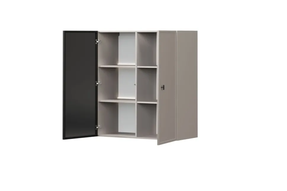 LORINI WITRYNA 100 2D - cashmere / T-bar czarny / wisząca