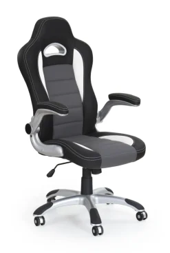 LOTUS fotel gabinetowy czarno-popielaty1 sztuka