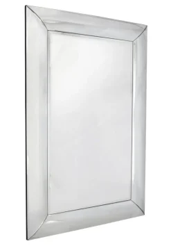 Lustro Bergamo 80/140cm klasyczne prostokątne w prostej lustrzanej ramie