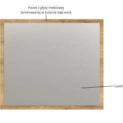 Lustro Esteban 80 cm – nowoczesne lustro do przedpokoju, garderoby i salonu