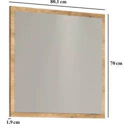 Lustro Esteban 80 cm – nowoczesne lustro do przedpokoju, garderoby i salonu