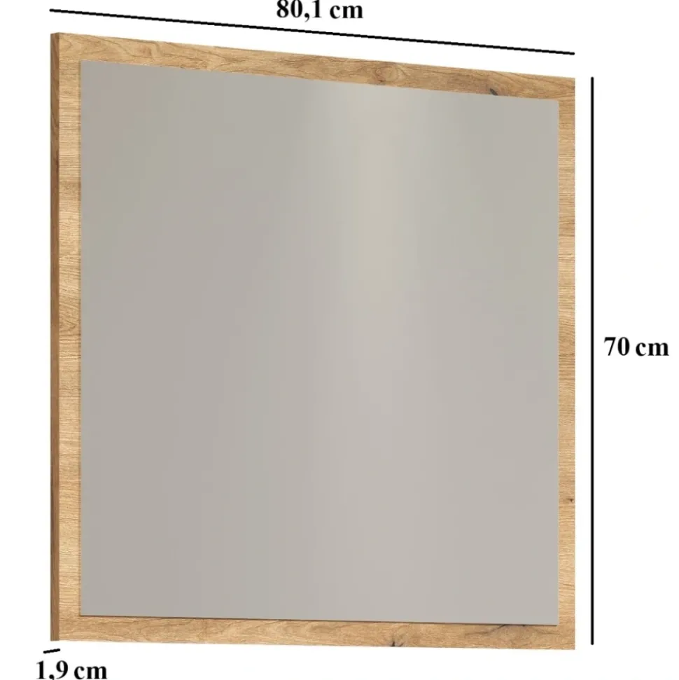 Lustro Esteban 80 cm – nowoczesne lustro do przedpokoju, garderoby i salonu