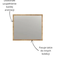 Lustro Esteban 80 cm – nowoczesne lustro do przedpokoju, garderoby i salonu