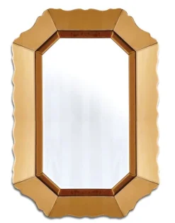 Lustro Mirano 60/90cm w błyszczącej złotej ramie eleganckie dekoracyjne