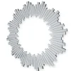 Lustro okrągłe Sunset Silver 80cm w delikatnej ramie