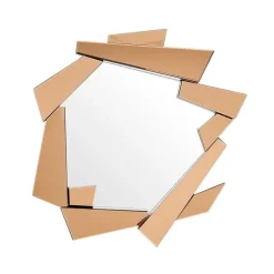 Lustro Polini 102/123cm nowoczesne, złote w greckim stylu OUTLET
