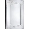 Lustro prostokątne Ava 70/140cm glamour klasyczne w prostej lustrzanej ramie o delikatnej fazie