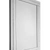 Lustro prostokątne 80/120cm Ariana glamour w klasycznej lustrzanej ramie wysadzanej drobnymi kryształkami