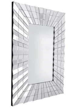 Lustro prostokątne Galante 80/120cm w stylu glamour w dekoracyjnej trójwymiarowej ramie