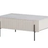 MALMI Ława 100 2SZ - cashmere / crema bianca  / czarne nogi
