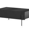 MALMI Ława 100 2SZ - czarny / czarne nogi