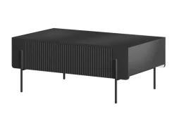 MALMI Ława 100 2SZ - czarny / czarne nogi