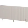 MALMI Komoda 200 4D - cashmere / złote nogi