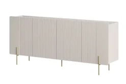 MALMI Komoda 200 4D - cashmere / złote nogi